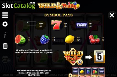Οθόνη7. Wild and Fruity Κουλοχέρης