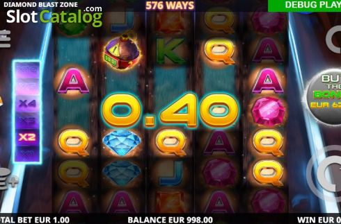 Οθόνη3. Diamond Blast Zone Κουλοχέρης 