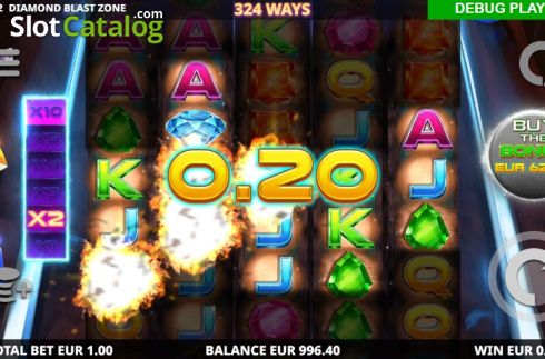Οθόνη4. Diamond Blast Zone Κουλοχέρης 