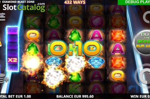 Οθόνη5. Diamond Blast Zone Κουλοχέρης 