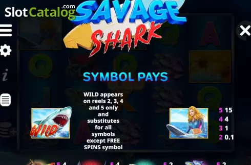 Οθόνη6. Savage Shark Κουλοχέρης 