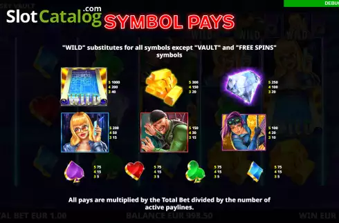 Οθόνη8. Sky Vault (Leander Games) Κουλοχέρης 