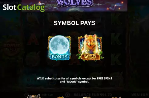 Οθόνη5. Moonlight Wolves Κουλοχέρης