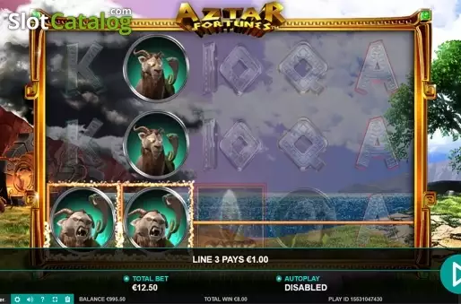 Οθόνη4. Aztar Fortunes Κουλοχέρης