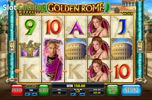 Οθόνη8. Golden Rome Κουλοχέρης 