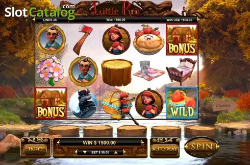 Οθόνη3. Little Red (Leander Games) Κουλοχέρης