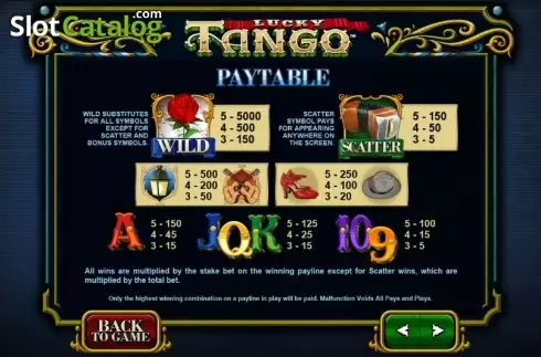 Οθόνη6. Lucky Tango Κουλοχέρης 