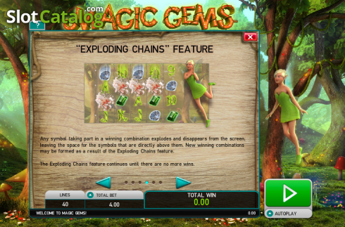 Οθόνη5. Magic Gems (Leander Games) Κουλοχέρης