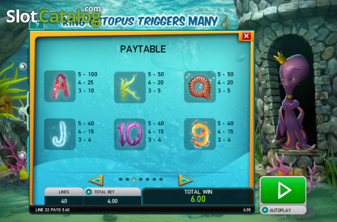 Οθόνη4. Octopus Kingdom Κουλοχέρης