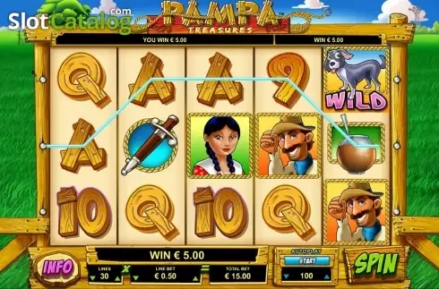 Οθόνη3. Pampa Treasures Κουλοχέρης 