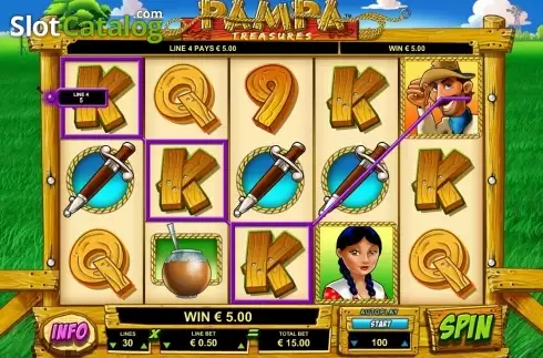 Οθόνη4. Pampa Treasures Κουλοχέρης 