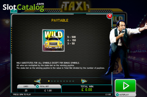 Οθόνη2. Taxi (Leander Games) Κουλοχέρης