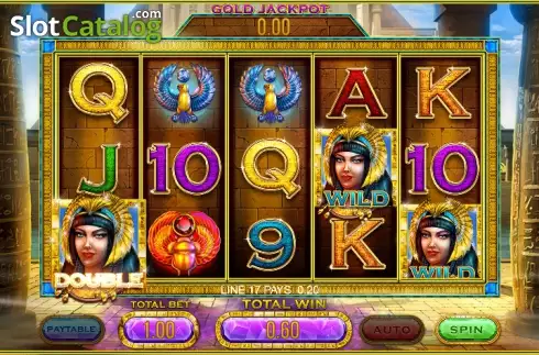 Οθόνη 3. Cleopatra's Gold (Leander Games) Κουλοχέρης