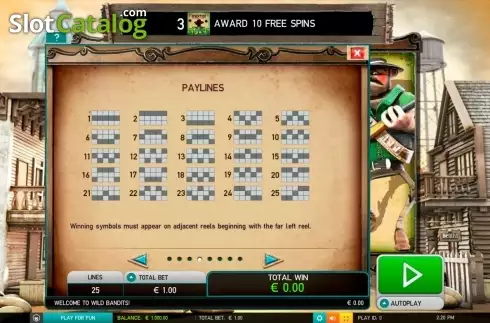 Οθόνη5. Wild Bandits (Leander) Κουλοχέρης 