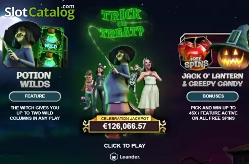 Trick or Treat (Leander Games) Λογότυπο