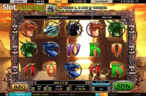 Οθόνη2. Dragon Slot Jackpot Κουλοχέρης