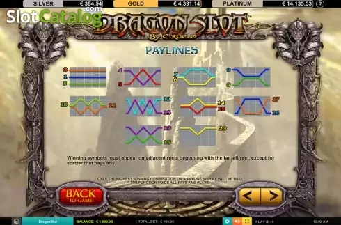 Οθόνη8. Dragon Slot Jackpot Κουλοχέρης