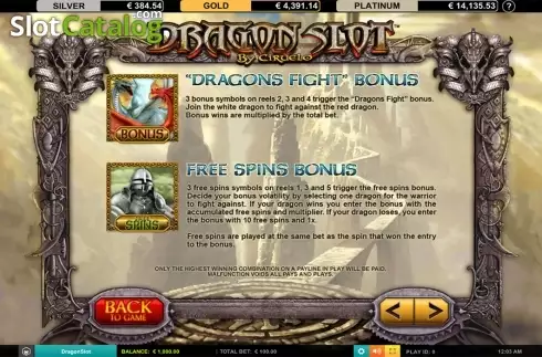 Οθόνη9. Dragon Slot Jackpot Κουλοχέρης
