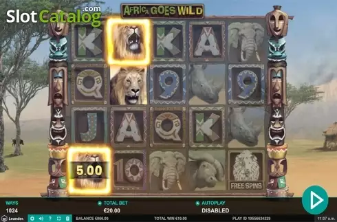 Οθόνη4. Africa Goes Wild Κουλοχέρης