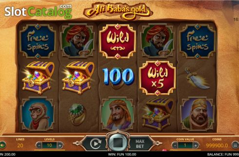 Οθόνη3. Ali Baba's Gold Κουλοχέρης