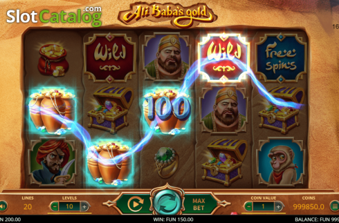 Οθόνη4. Ali Baba's Gold Κουλοχέρης