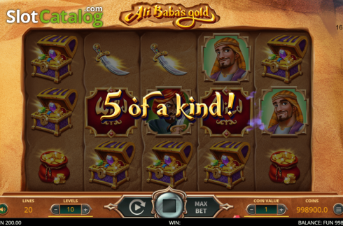 Οθόνη6. Ali Baba's Gold Κουλοχέρης