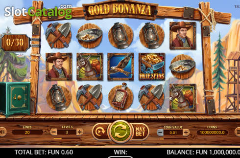 Οθόνη2. Gold Bonanza Κουλοχέρης