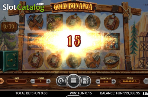 Οθόνη3. Gold Bonanza Κουλοχέρης