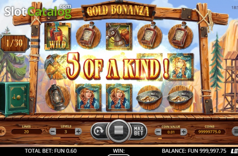 Οθόνη4. Gold Bonanza Κουλοχέρης