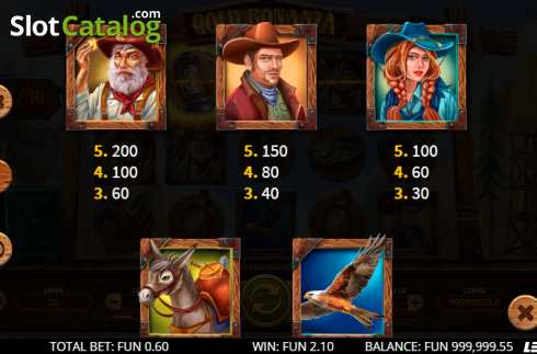 Οθόνη9. Gold Bonanza Κουλοχέρης