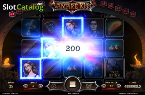 Οθόνη3. Vampire Kiss (Leap Gaming) Κουλοχέρης 