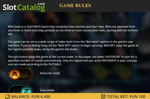 Οθόνη9. Wild Gods (Leap Gaming) Κουλοχέρης