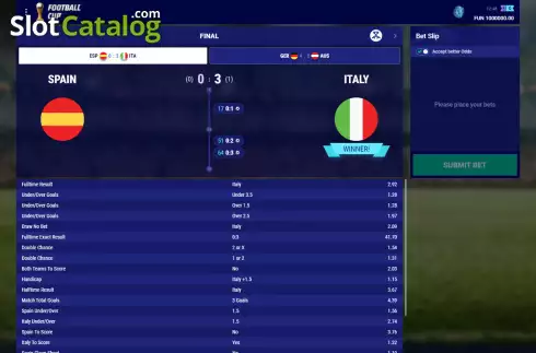 Οθόνη3. Virtual Football Cup Κουλοχέρης
