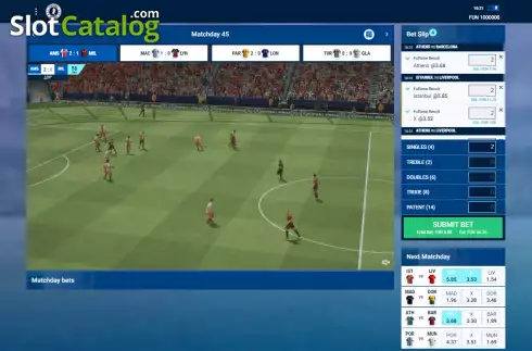 Οθόνη3. Virtual Football League Κουλοχέρης