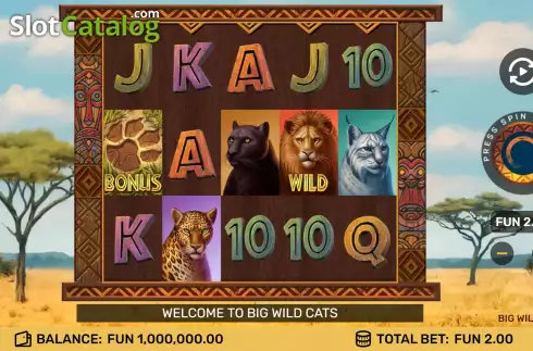 Οθόνη2. Big Wild Cats Κουλοχέρης