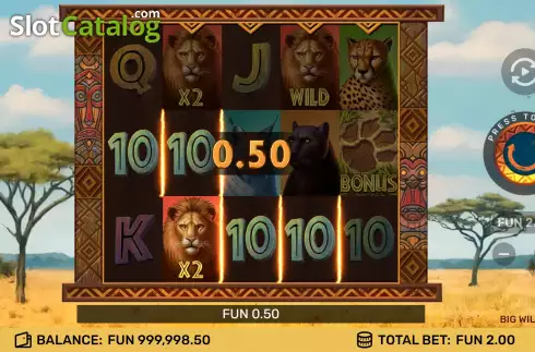 Οθόνη3. Big Wild Cats Κουλοχέρης