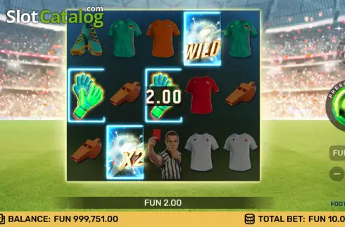 Οθόνη3. Football Wild Κουλοχέρης 