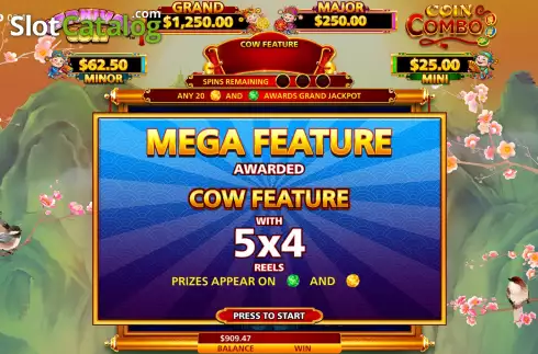 Οθόνη8. Carnival Cow Coin Combo Κουλοχέρης