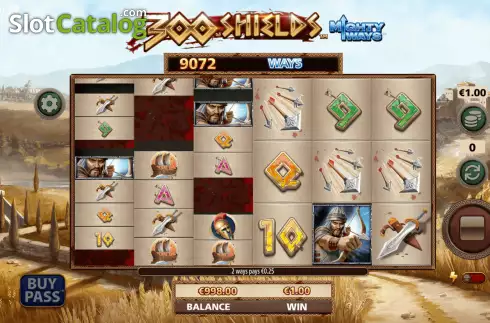 Οθόνη4. 300 Shields Mighty Ways Κουλοχέρης
