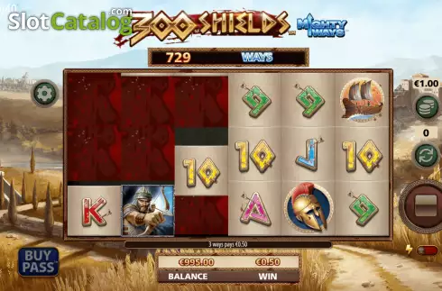 Οθόνη5. 300 Shields Mighty Ways Κουλοχέρης