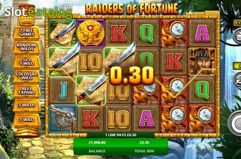 Οθόνη4. Raiders Of Fortune Κουλοχέρης