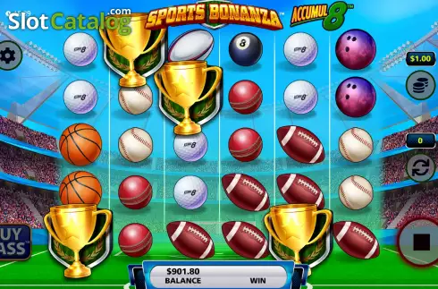 Οθόνη8. Sports Bonanza Accumul8 Κουλοχέρης 