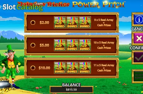 Οθόνη5. Rainbow Riches Power Pitch Κουλοχέρης 