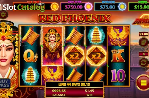 Οθόνη4. Jewel of the Dragon Red Phoenix Κουλοχέρης