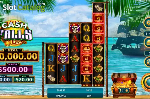 Οθόνη3. Cash Falls Pirate’s Trove Κουλοχέρης