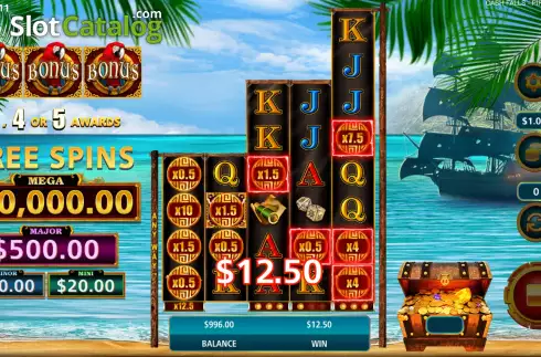 Οθόνη5. Cash Falls Pirate’s Trove Κουλοχέρης