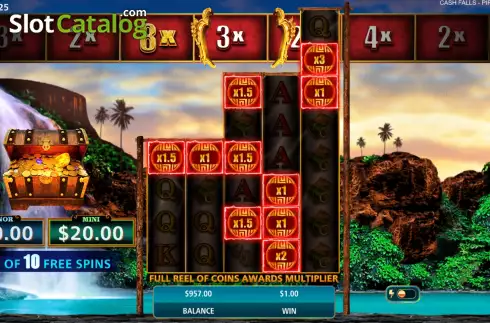 Οθόνη8. Cash Falls Pirate’s Trove Κουλοχέρης