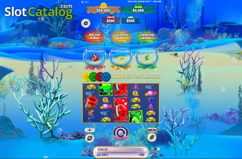 Οθόνη2. Gold Fish Feeding Time Treasure Κουλοχέρης