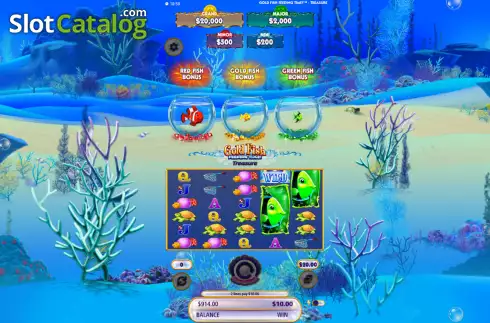 Οθόνη3. Gold Fish Feeding Time Treasure Κουλοχέρης