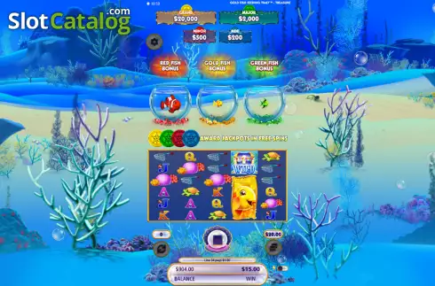 Οθόνη4. Gold Fish Feeding Time Treasure Κουλοχέρης